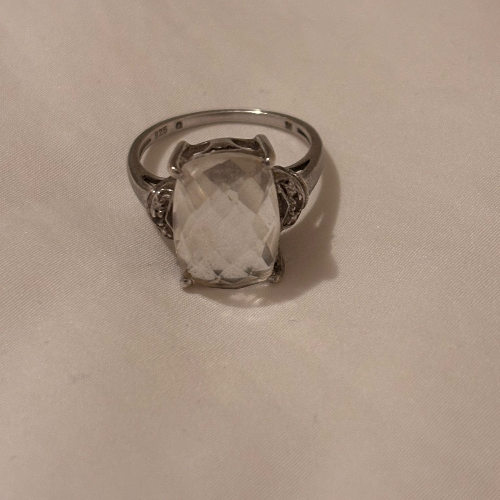Topaz Sterling Silver Ring Size 7